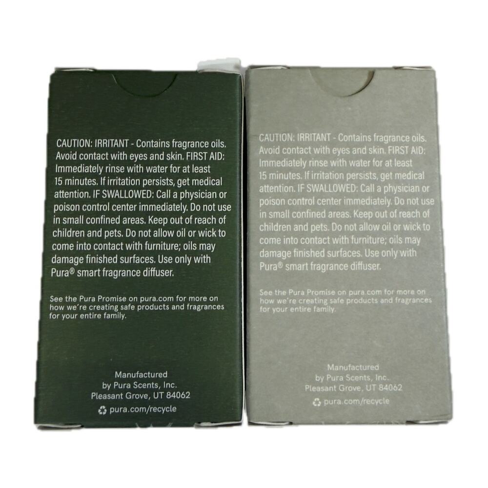 Pura Smart Scent Fragrance Refill WHITE TEA NO 1 & APPLE ORCHARD 2-Pack New NIP - Picture 4 of 5